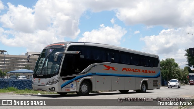 Viação Piracicabana 4063 na cidade de São Paulo, São Paulo, Brasil, por Francisco Ivano. Número da foto: #13138631.