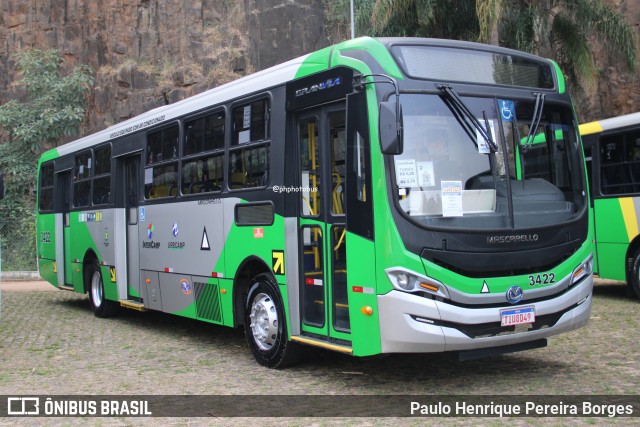 VB Transportes e Turismo 3422 na cidade de Campinas, São Paulo, Brasil, por Paulo Henrique Pereira Borges. Número da foto: #13137845.