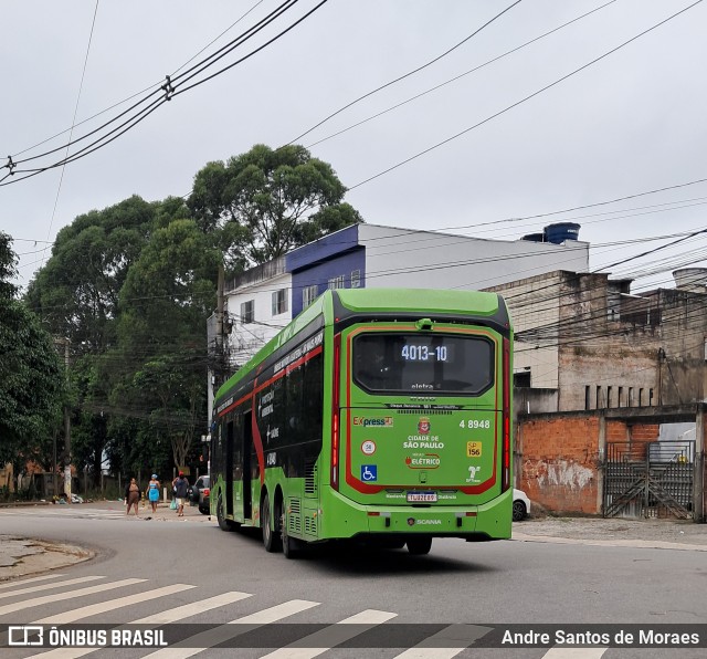 Express Transportes Urbanos Ltda 4 8948 na cidade de São Paulo, São Paulo, Brasil, por Andre Santos de Moraes. Número da foto: #13137626.