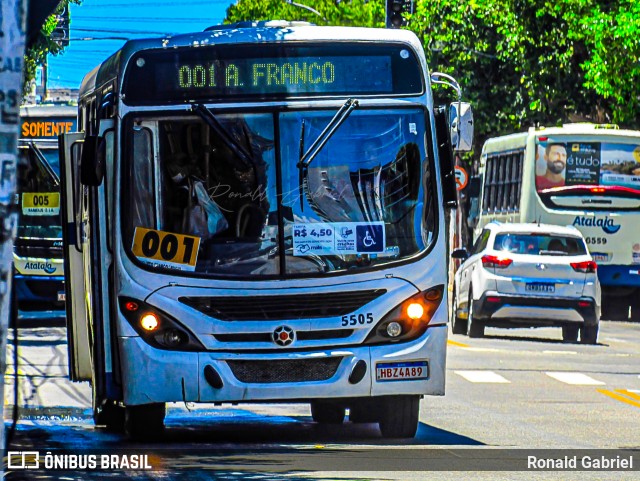AVP - Auto Viação Paraíso 5505 na cidade de Aracaju, Sergipe, Brasil, por Ronald Gabriel. Número da foto: #13140081.