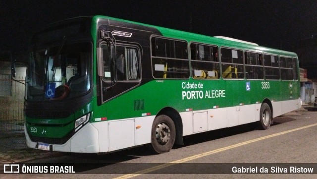 Sudeste Transportes Coletivos 3353 na cidade de Porto Alegre, Rio Grande do Sul, Brasil, por Gabriel da Silva Ristow. Número da foto: #13138773.