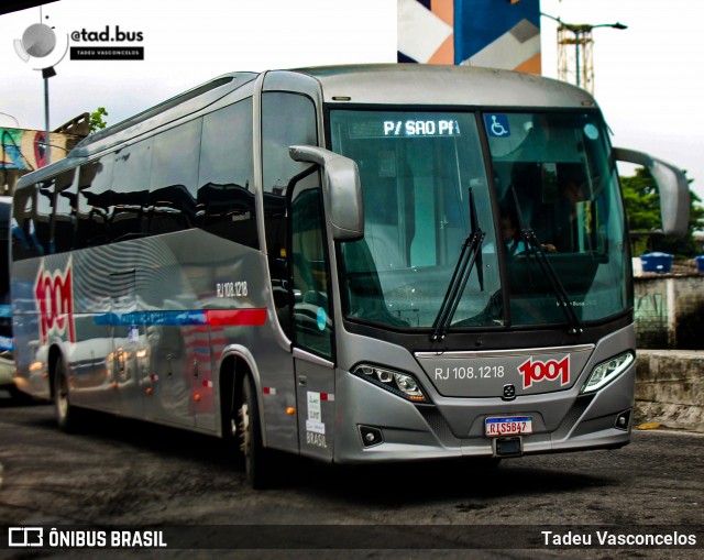Auto Viação 1001 RJ 108.1218 na cidade de Rio de Janeiro, Rio de Janeiro, Brasil, por Tadeu Vasconcelos. Número da foto: #13141553.