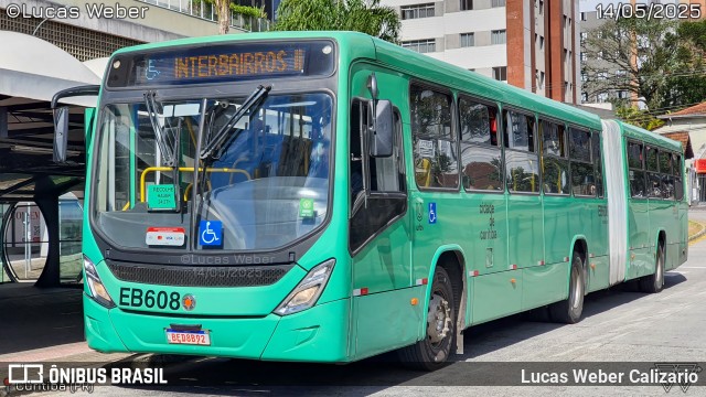 Auto Viação São José dos Pinhais EB608 na cidade de Curitiba, Paraná, Brasil, por Lucas Weber Calizario. Número da foto: #13139026.