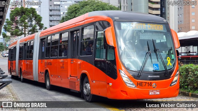 Auto Viação Redentor HE714 na cidade de Curitiba, Paraná, Brasil, por Lucas Weber Calizario. Número da foto: #13139028.