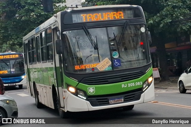 Viação Vera Cruz RJ 205.083 na cidade de Rio de Janeiro, Rio de Janeiro, Brasil, por Danyllo Henrique. Número da foto: #13138933.