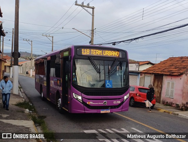 JTP Transportes - COM Bragança Paulista 03.198 na cidade de Bragança Paulista, São Paulo, Brasil, por Matheus Augusto Balthazar. Número da foto: #13138934.