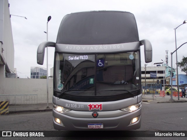 Auto Viação 1001 RJ 108.311 na cidade de Rio de Janeiro, Rio de Janeiro, Brasil, por Marcelo Horta. Número da foto: #13140496.
