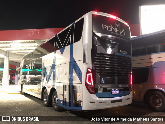 Empresa de Ônibus Nossa Senhora da Penha 59050 na cidade de Guaratinguetá, São Paulo, Brasil, por João Vitor de Almeida Matheus Santos. Número da foto: #13139527.