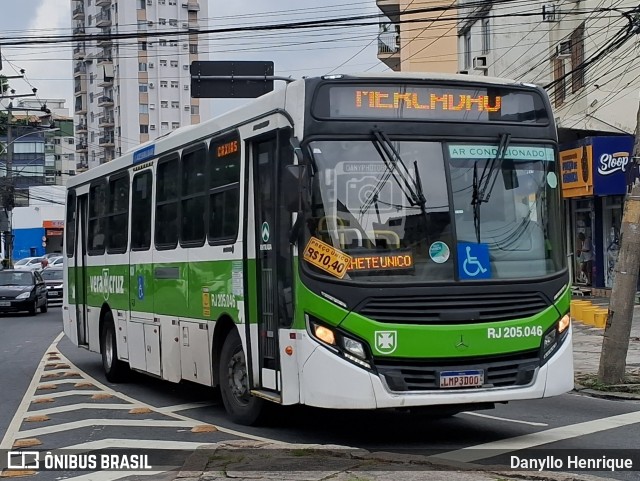 Viação Vera Cruz RJ 205.046 na cidade de Rio de Janeiro, Rio de Janeiro, Brasil, por Danyllo Henrique. Número da foto: #13138932.