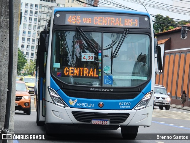 Viação Verdun B71060 na cidade de Rio de Janeiro, Rio de Janeiro, Brasil, por Brenno Santos. Número da foto: #13139403.