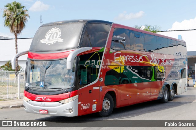 Expresso São Luiz 7660 na cidade de Goiânia, Goiás, Brasil, por Fabio Soares. Número da foto: #13139641.