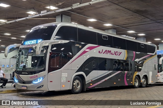 Viação Jam Joy 14024 na cidade de Belo Horizonte, Minas Gerais, Brasil, por Luciano Formiga. Número da foto: #13142044.