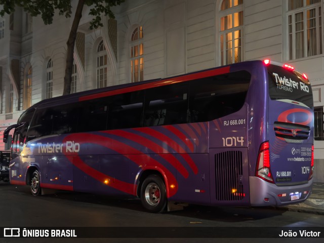 Twister Rio Transporte e Turismo 1014 na cidade de Rio de Janeiro, Rio de Janeiro, Brasil, por João Victor. Número da foto: #13141649.