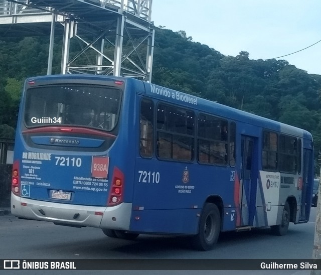 BR Mobilidade Baixada Santista 72110 na cidade de Cubatão, São Paulo, Brasil, por Guilherme Silva. Número da foto: #13141442.