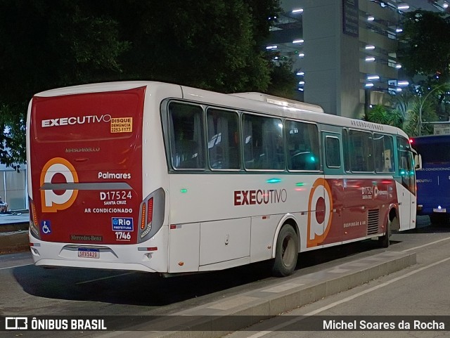 Auto Viação Palmares D17524 na cidade de Rio de Janeiro, Rio de Janeiro, Brasil, por Michel Soares da Rocha. Número da foto: #13141819.