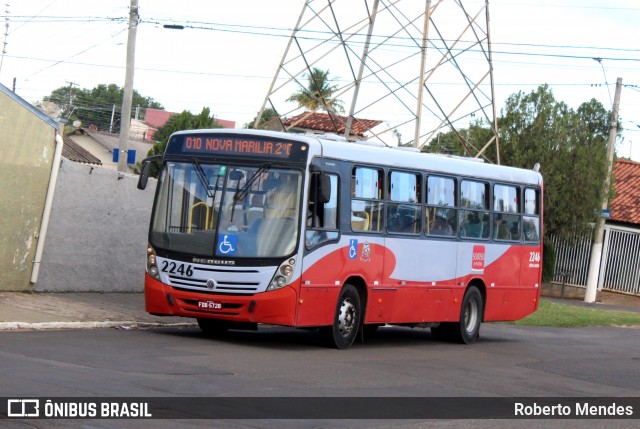 Viação Sorriso de Marília 2246 na cidade de Marília, São Paulo, Brasil, por Roberto Mendes. Número da foto: #13138804.