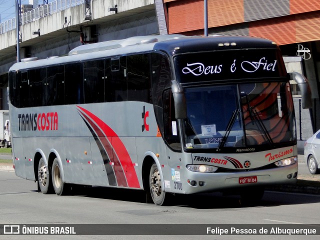 TransCosta Turismo 2700 na cidade de Salvador, Bahia, Brasil, por Felipe Pessoa de Albuquerque. Número da foto: #13141079.