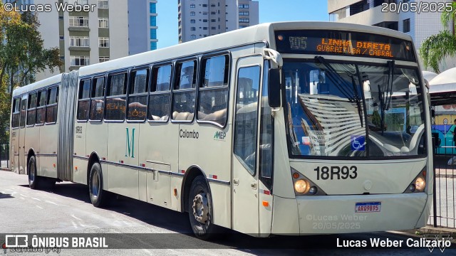 Viação Santo Ângelo 18R93 na cidade de Curitiba, Paraná, Brasil, por Lucas Weber Calizario. Número da foto: #13141074.