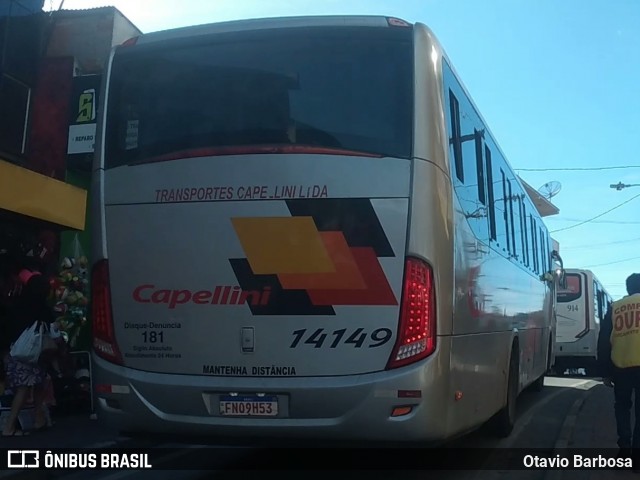 Transportes Capellini 14149 na cidade de Francisco Morato, São Paulo, Brasil, por Otavio Barbosa. Número da foto: #13139679.