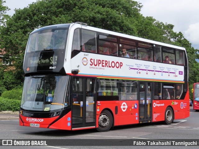 Stagecoach 80407 na cidade de Bexley, Greater London, Inglaterra, por Fábio Takahashi Tanniguchi. Número da foto: #13140720.