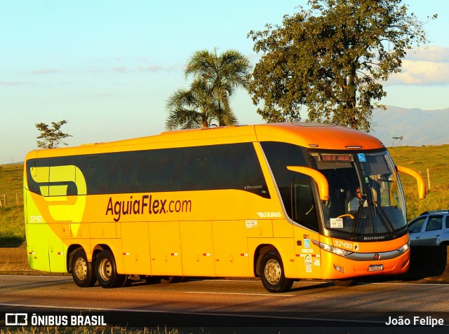 Viação Águia Branca 32490 na cidade de Canas, São Paulo, Brasil, por João Felipe. Número da foto: #13139826.