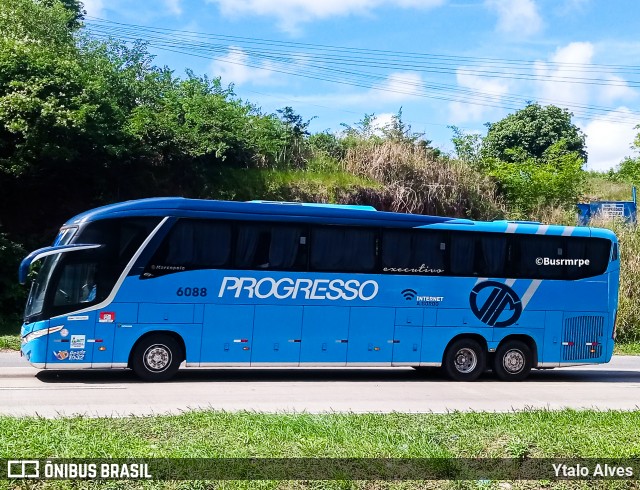 Auto Viação Progresso 6088 na cidade de Igarassu, Pernambuco, Brasil, por Ytalo Alves. Número da foto: #13141606.