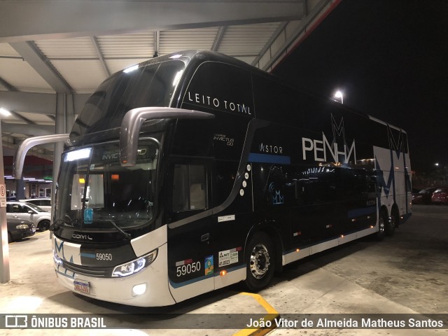 Empresa de Ônibus Nossa Senhora da Penha 59050 na cidade de Guaratinguetá, São Paulo, Brasil, por João Vitor de Almeida Matheus Santos. Número da foto: #13139521.