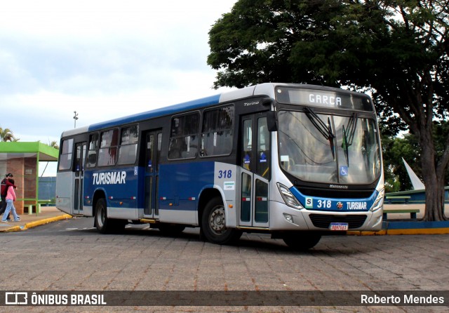 Turismar Transporte e Turismo 318 na cidade de Vera Cruz, São Paulo, Brasil, por Roberto Mendes. Número da foto: #13138824.