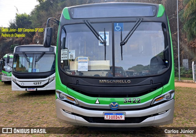 VB Transportes e Turismo 3422 na cidade de Campinas, São Paulo, Brasil, por Carlos Júnior. Número da foto: #13142013.