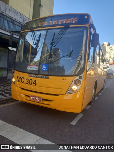Auto Viação Mercês MC304 na cidade de Curitiba, Paraná, Brasil, por JONATHAN EDUARDO CANTOR. Número da foto: #13143951.