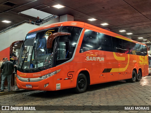 Saritur - Santa Rita Transporte Urbano e Rodoviário 33030 na cidade de Belo Horizonte, Minas Gerais, Brasil, por MAXI MORAIS. Número da foto: #13144884.