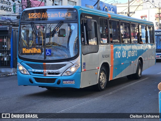 Expresso Rio de Janeiro RJ 142.040 na cidade de São Gonçalo, Rio de Janeiro, Brasil, por Cleiton Linhares. Número da foto: #13143078.
