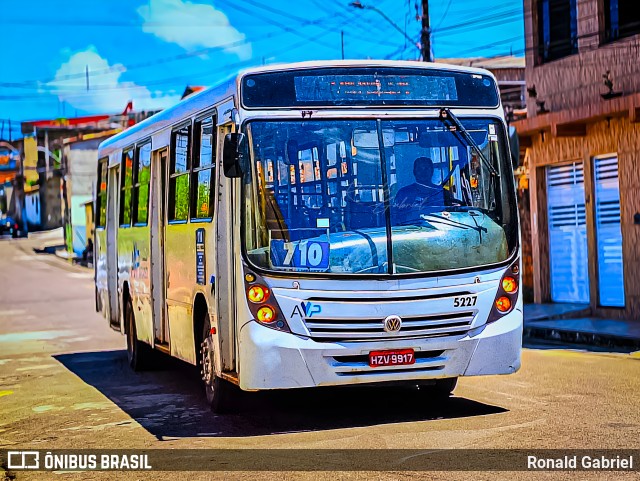 AVP - Auto Viação Paraíso 5227 na cidade de Aracaju, Sergipe, Brasil, por Ronald Gabriel. Número da foto: #13144095.