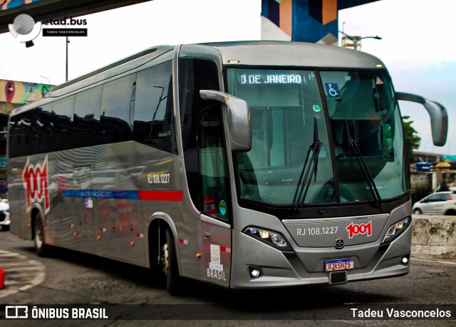 Auto Viação 1001 RJ 108.1227 na cidade de Rio de Janeiro, Rio de Janeiro, Brasil, por Tadeu Vasconcelos. Número da foto: #13143326.