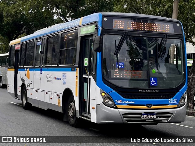 Viação Redentor C47461 na cidade de Rio de Janeiro, Rio de Janeiro, Brasil, por Luiz Eduardo Lopes da Silva. Número da foto: #13142554.
