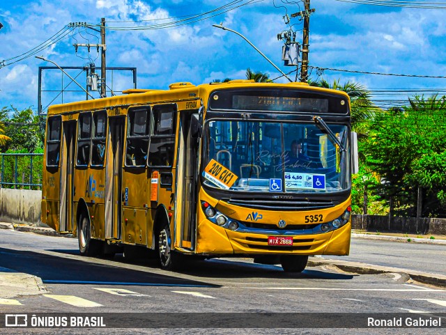 AVP - Auto Viação Paraíso 5352 na cidade de Aracaju, Sergipe, Brasil, por Ronald Gabriel. Número da foto: #13142360.