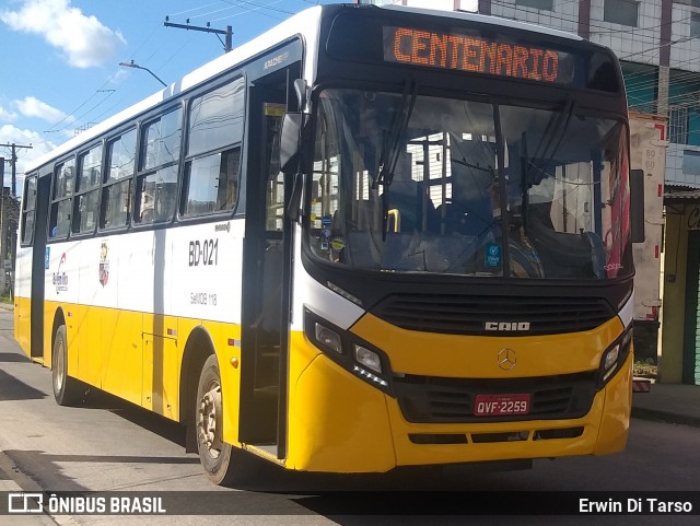 Belém Rio Transportes BD-021 na cidade de Belém, Pará, Brasil, por Erwin Di Tarso. Número da foto: #13143350.