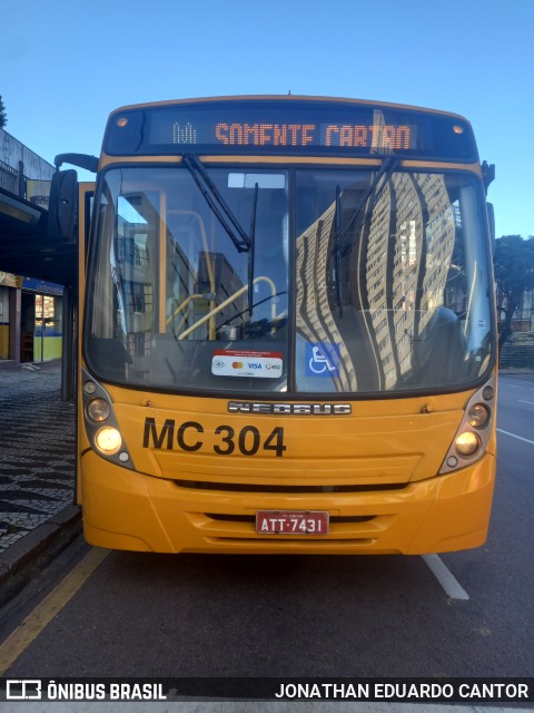 Auto Viação Mercês MC304 na cidade de Curitiba, Paraná, Brasil, por JONATHAN EDUARDO CANTOR. Número da foto: #13143946.