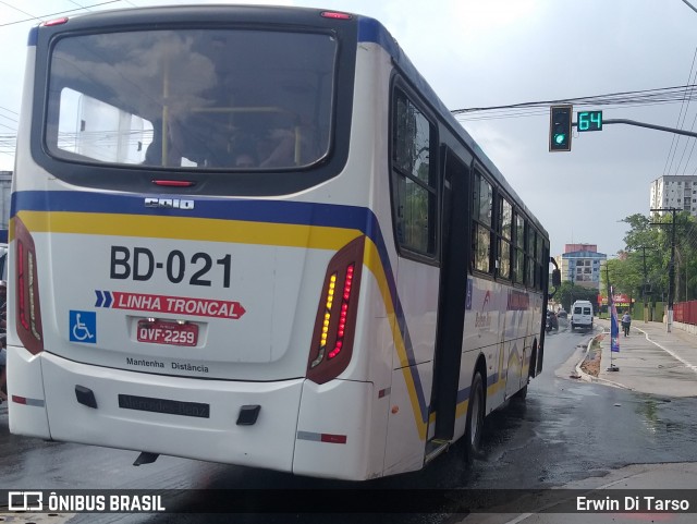 Belém Rio Transportes BD-021 na cidade de Belém, Pará, Brasil, por Erwin Di Tarso. Número da foto: #13143345.