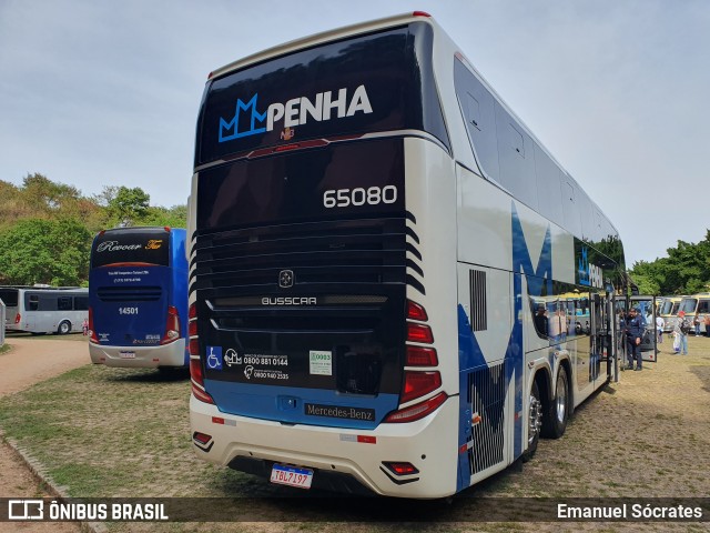 Empresa de Ônibus Nossa Senhora da Penha 65080 na cidade de Campinas, São Paulo, Brasil, por Emanuel Sócrates. Número da foto: #13143729.