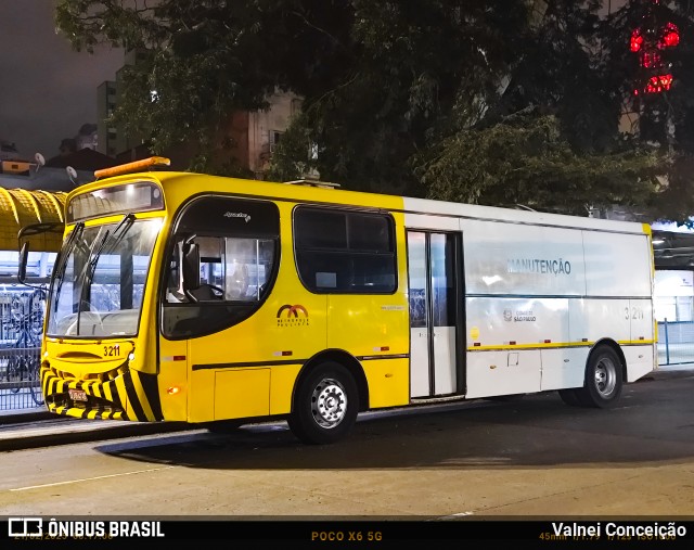 Viação Metrópole Paulista - Zona Leste 3 211 na cidade de São Paulo, São Paulo, Brasil, por Valnei Conceição. Número da foto: #13144681.
