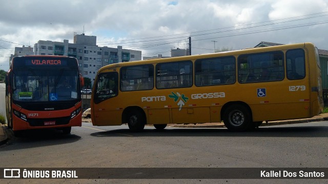 VCG - Viação Campos Gerais 1279 na cidade de Ponta Grossa, Paraná, Brasil, por Kallel Dos Santos. Número da foto: #13142733.