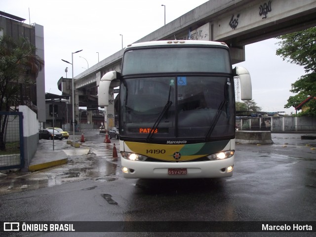 Empresa Gontijo de Transportes 14190 na cidade de Rio de Janeiro, Rio de Janeiro, Brasil, por Marcelo Horta. Número da foto: #13143018.