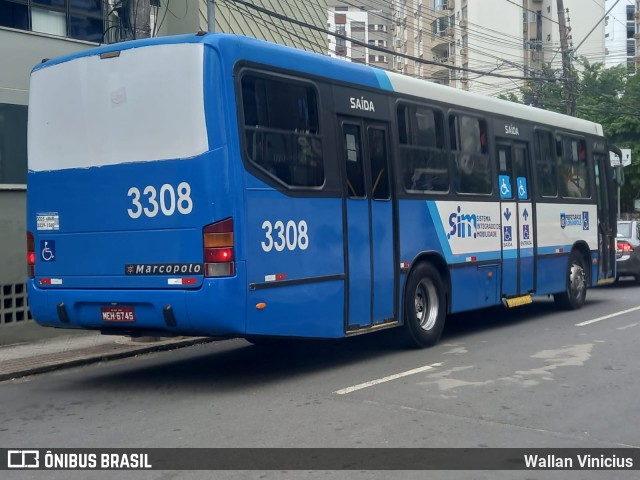 Emflotur - Empresa Florianópolis de Transportes Coletivos 3308 na cidade de Florianópolis, Santa Catarina, Brasil, por Wallan Vinicius. Número da foto: #13143133.