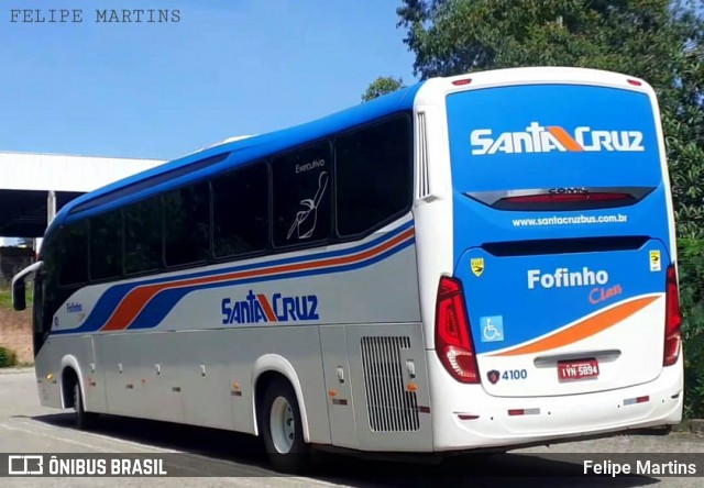 VUSC - Viação União Santa Cruz 4100 na cidade de Santa Maria, Rio Grande do Sul, Brasil, por Felipe Martins. Número da foto: #13143675.