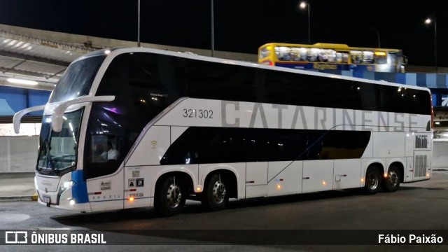 Auto Viação Catarinense 321302 na cidade de Rio de Janeiro, Rio de Janeiro, Brasil, por Fábio Paixão. Número da foto: #13142730.