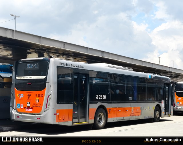 Viação Gato Preto 8 2630 na cidade de São Paulo, São Paulo, Brasil, por Valnei Conceição. Número da foto: #13143551.