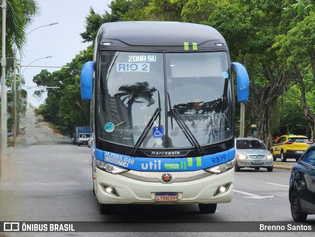 UTIL - União Transporte Interestadual de Luxo 9819 na cidade de Rio de Janeiro, Rio de Janeiro, Brasil, por Brenno Santos. Número da foto: #13142857.