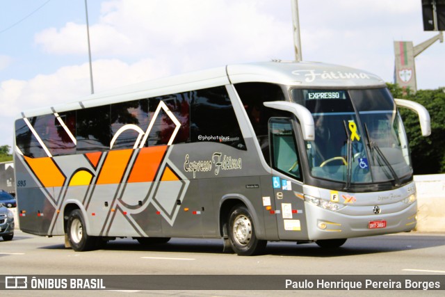 Nossa Senhora de Fátima Auto Ônibus 593 na cidade de São Paulo, São Paulo, Brasil, por Paulo Henrique Pereira Borges. Número da foto: #13144443.