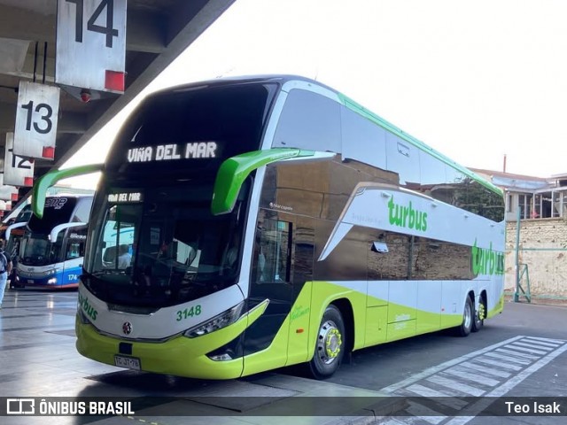 TurBus 3148 na cidade de Viña del Mar, Valparaíso, Valparaíso, Chile, por Teo Isak. Número da foto: #13143306.